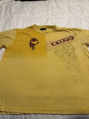 COOGI Shirt Adult 3XL Yellow Logo Streetwear Mens